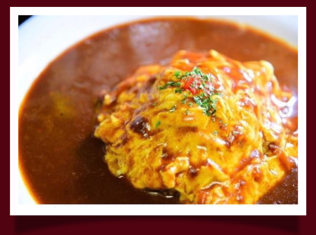 半熟卵のとろとろオムライス